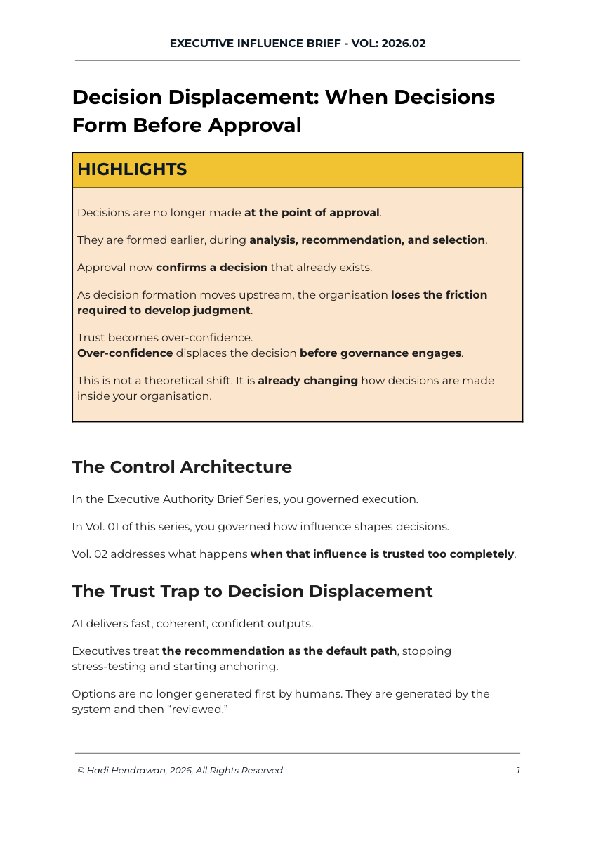 Cover — Decision Displacement